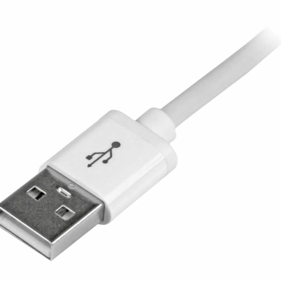 StarTech.com 2m (6ft) Long White Apple 8-pin Lightning Connector to USB Cable - USBLT2MW