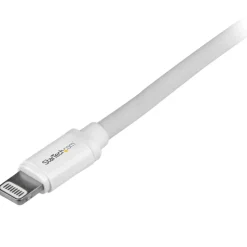 StarTech.com 2m (6ft) Long White Apple 8-pin Lightning Connector to USB Cable - USBLT2MW