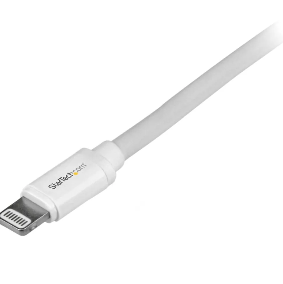 StarTech.com 2m (6ft) Long White Apple 8-pin Lightning Connector to USB Cable - USBLT2MW