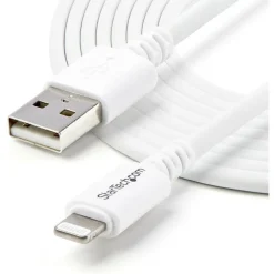 StarTech.com 3m (10ft) Long White Apple 8-pin Lightning Connector to USB Cable - USBLT3MW