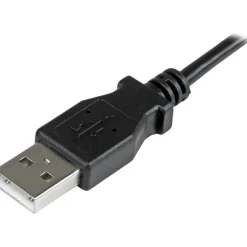 StarTech.com 2m 6 ft Right Angle Micro-USB Charge and Sync Cable M/M - USB 2.0 A to Micro USB - 24 AWG - USBAUB2MRA