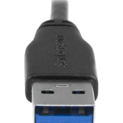 StarTech.com 2m 6 ft Slim Micro USB 3.0 Cable - M/M - USB 3.0 A to Right-Angle Micro USB - USB 3.1 Gen 1 (5 Gbps) - 6.56 ft USB Data Transfer Cable