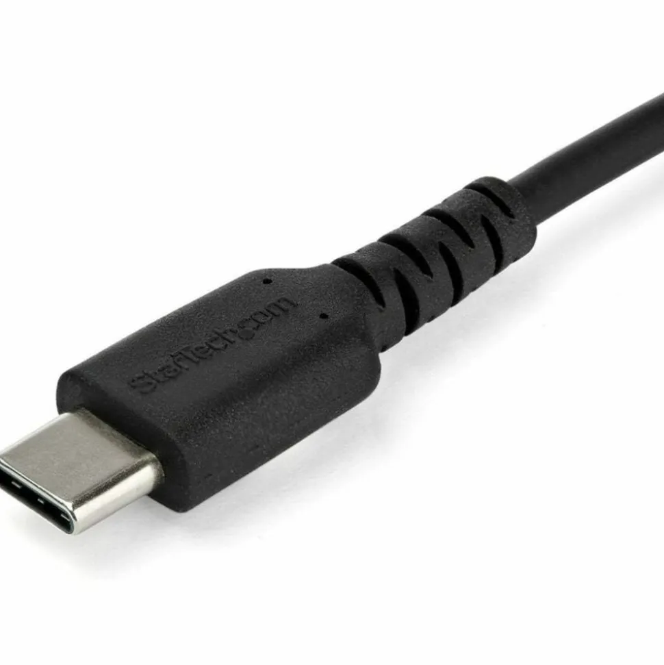 StarTech.com 1 m / 3.3 ft USB C Cable - Hight Quality USB 2.0 Type C Cable - Black - Durable USB Charging Cable (RUSB2CC1MB)