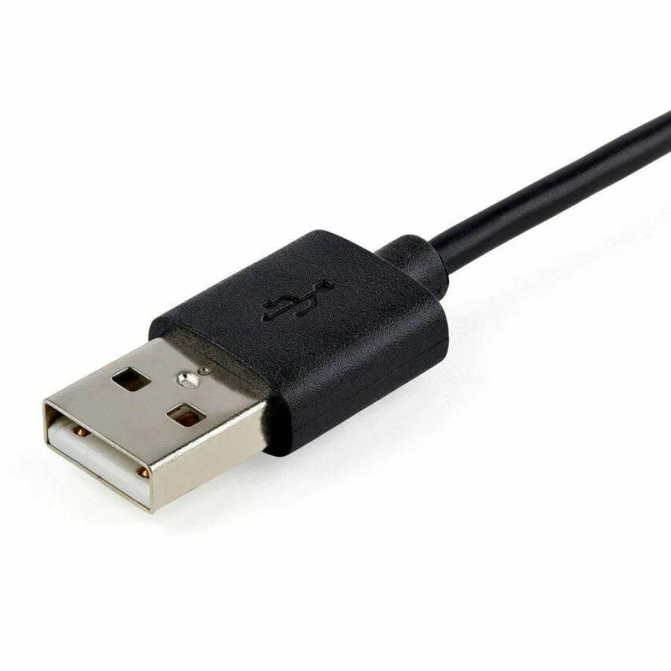 StarTech.com 1m 3ft USB to USB C Cable - Right Angle USB Cable - M/M - USB 2.0 Cable - Black