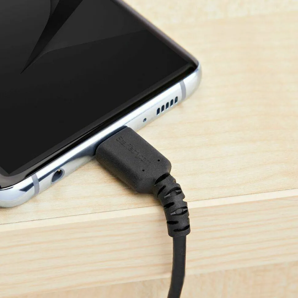 StarTech.com 1 m / 3.3 ft USB 2.0 to USB C Cable - High Quality USB 2.0 Cable - USB Cable - Black - USB Data Transfer Cable (RUSB2AC1MB)