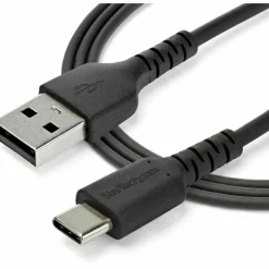 StarTech.com 1 m / 3.3 ft USB 2.0 to USB C Cable - High Quality USB 2.0 Cable - USB Cable - Black - USB Data Transfer Cable (RUSB2AC1MB)