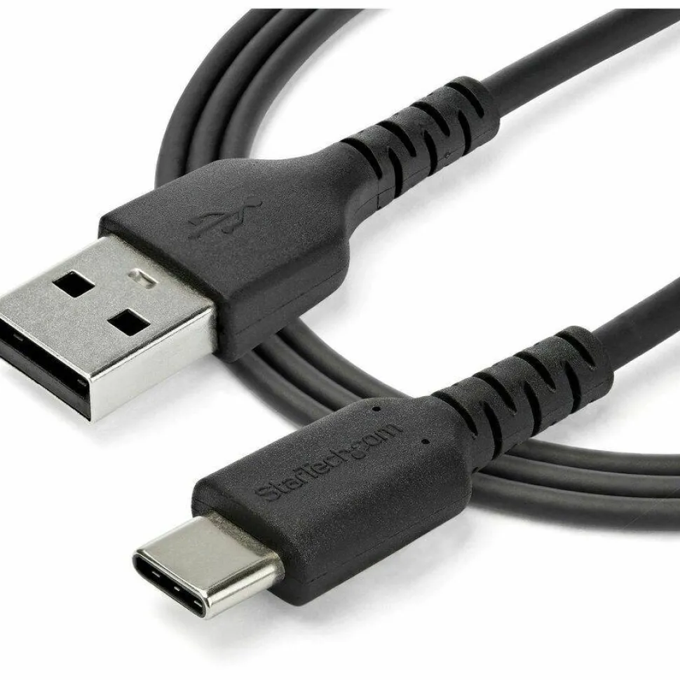 StarTech.com 1 m / 3.3 ft USB 2.0 to USB C Cable - High Quality USB 2.0 Cable - USB Cable - Black - USB Data Transfer Cable (RUSB2AC1MB)