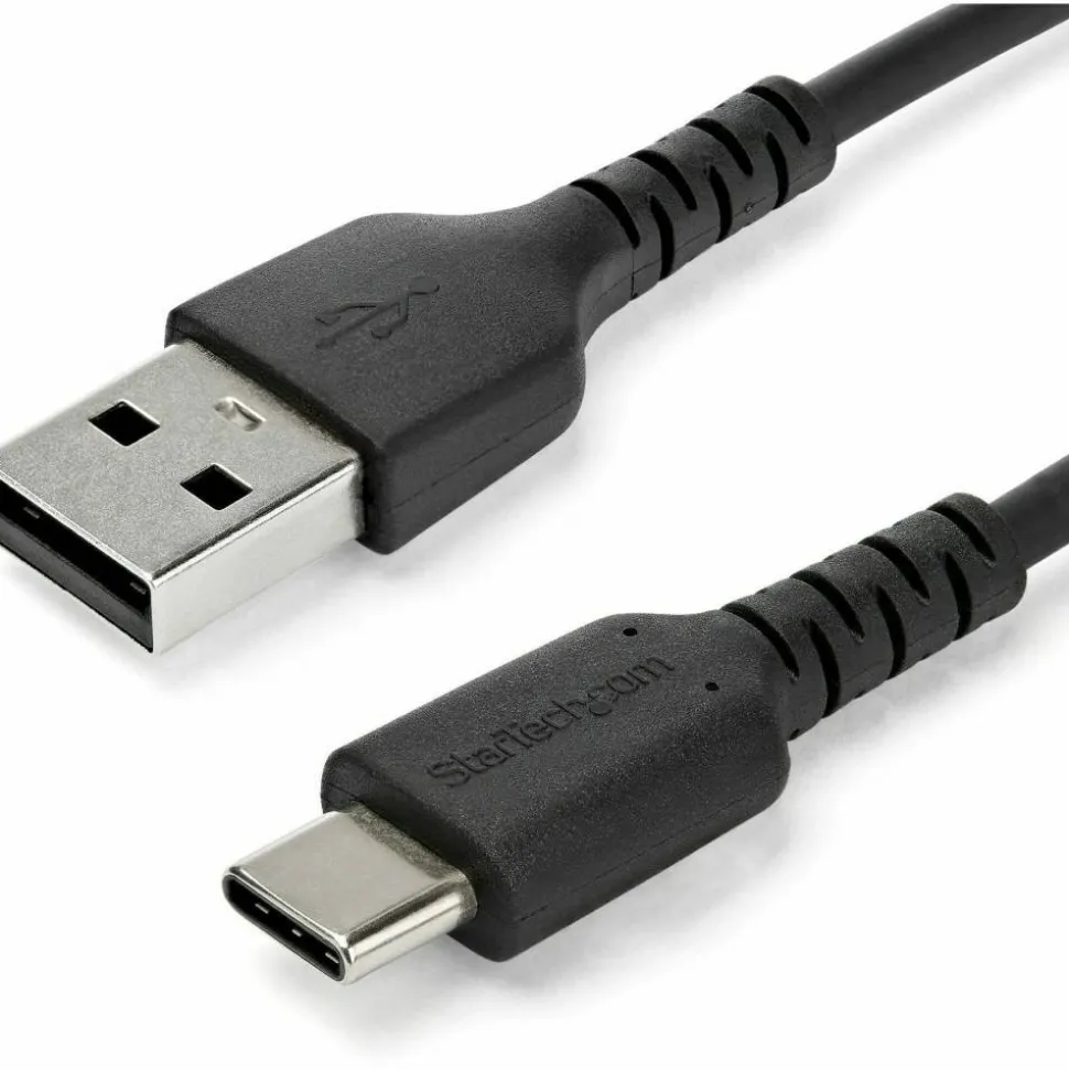 StarTech.com 1 m / 3.3 ft USB 2.0 to USB C Cable - High Quality USB 2.0 Cable - USB Cable - Black - USB Data Transfer Cable (RUSB2AC1MB)