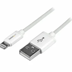 StarTech.com 1m (3ft) White Apple 8-pin Lightning Connector to USB Cable - USBLT1MW