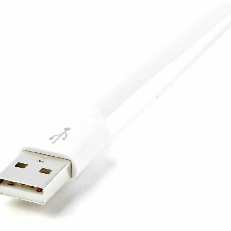 StarTech.com 1m (3ft) White Apple 8-pin Lightning Connector to USB Cable - USBLT1MW