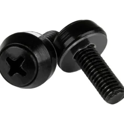 StarTech.com M6 Mounting Screws for Server Rack & Cabinet, Black, Pack Of 50