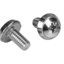 StarTech.com M6 Mounting Screws & Cage Nuts For Server Rack Cabinet, Pack Of 100