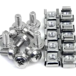 StarTech.com M6 Mounting Screws With Cage Nuts, Pack Of 50
