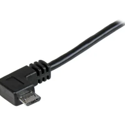 StarTech.com 0.5 m Right Angle Micro USB Cable - Charge and Sync Cable - USB to Micro USB - 24 AWG - USBAUB50CMRA