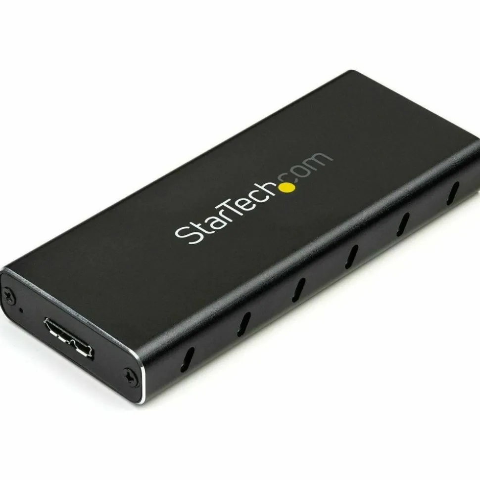 StarTech.com M.2 SSD Enclosure for M.2 SATA SSDs - USB 3.1 (10Gbps) with USB-C Cable - External Enclosure - SM21BMU31C3