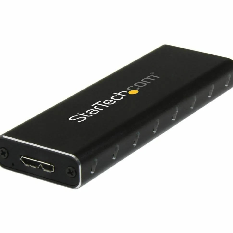 StarTech.com M.2 SSD Enclosure for M.2 SATA External Solid State Drives, USB, SM2NGFFMBU33