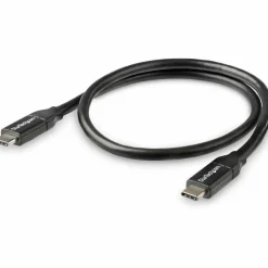 StarTech.com 0.5m USB C to USB C Cable w/ 5A PD - First End: 1x USB Type C Male Thunderbolt 3 - Second End: 1x USB Type C Male Thunderbolt 3