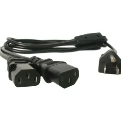 StarTech.com NEMA 5-15P to 2x C13 Computer Power Y-Cord, 6 ft