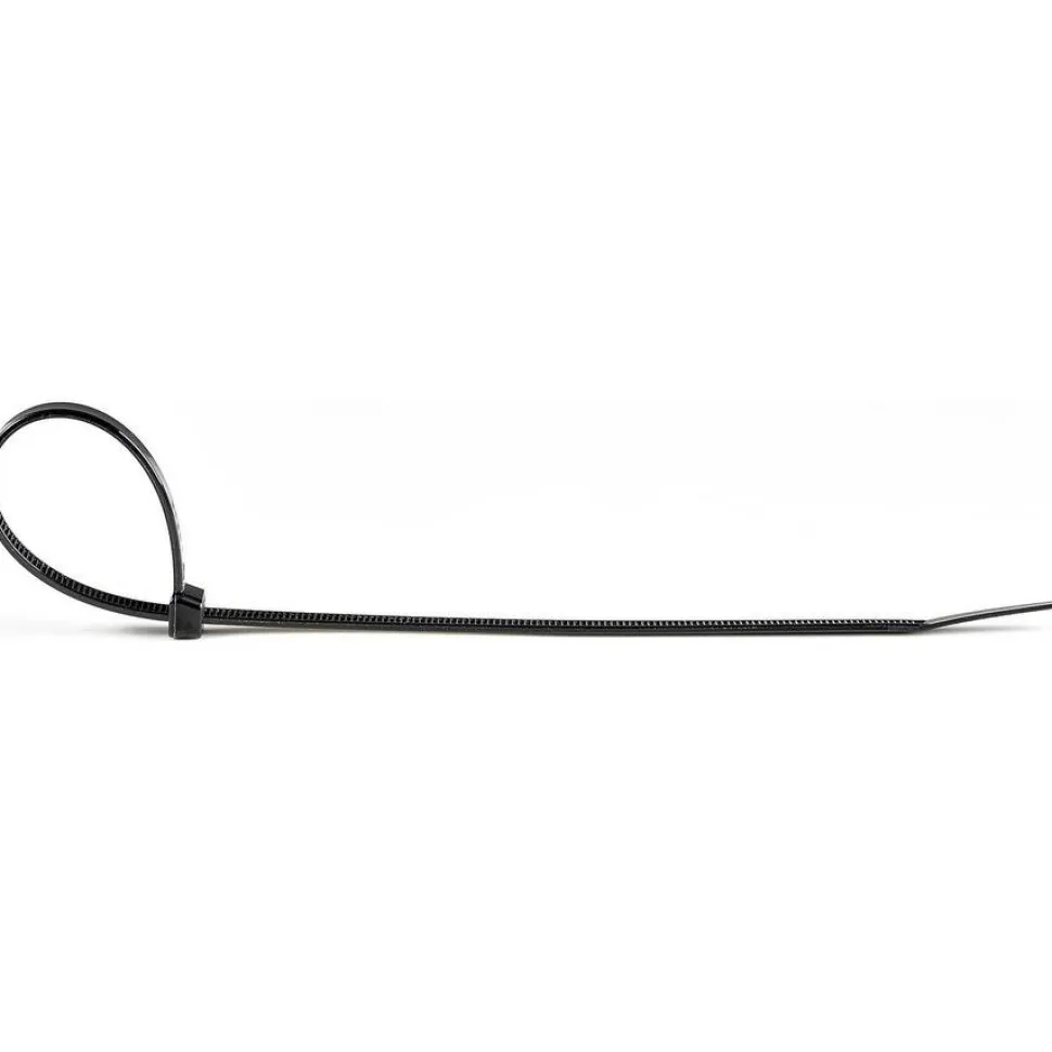 StarTech.com 1000 Pack 10" Cable Ties - Black Extra Large Nylon/Plastic Zip Ties Adjustable Network Cable Wraps UL TAA
