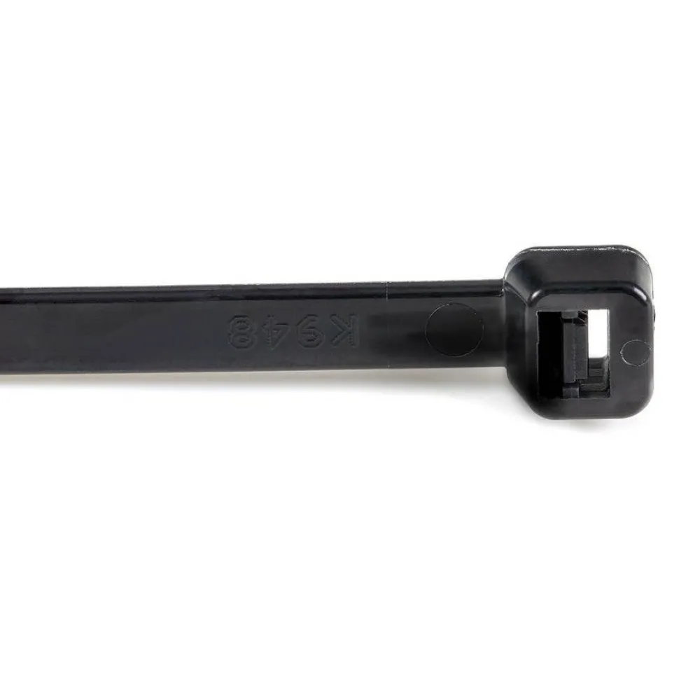 StarTech.com 1000 Pack 10" Cable Ties - Black Extra Large Nylon/Plastic Zip Ties Adjustable Network Cable Wraps UL TAA