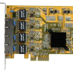 StarTech.com 4-Port PCI Express Gigabit Network Adapter Card