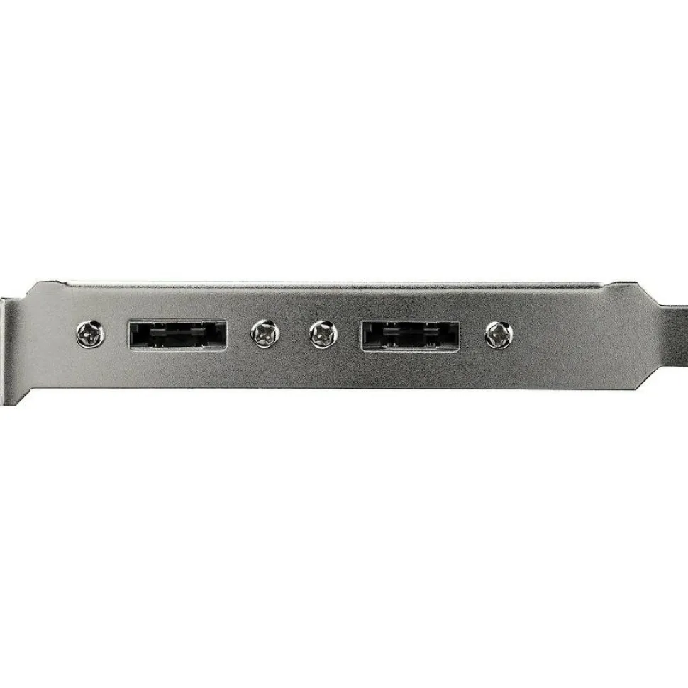StarTech.com 2 Port SATA to eSATA Slot Plate Bracket - Serial ATA internal to external panel - 7 pin Serial ATA - ESATAPLATE2