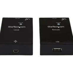 StarTech.com 1 Port USB 2.0 Over Cat5 or Cat6 Extender Kit - 165ft (50m) - USB Extender - USB to Ethernet Extender