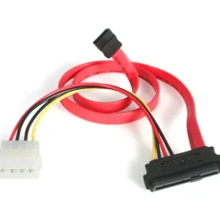 StarTech.com S18in SAS 29 Pin to SATA Cable with LP4 Power - Connect a SAS hard drive to a SATA controller. - SAS729PW18