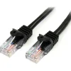 StarTech.com Snagless Cat5e UTP Patch Cable - RJ-45 (M) - RJ-45 (M) - 100 ft - UTP - ( CAT 5e ) - black - 45PATCH100BK