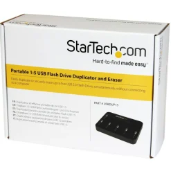 StarTech.com Standalone 1:5 USB Flash Drive Duplicator and Eraser - Flash Drive Copier