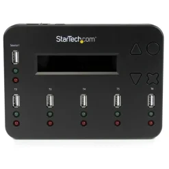 StarTech.com Standalone 1:5 USB Flash Drive Duplicator and Eraser - Flash Drive Copier