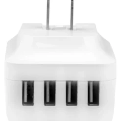 StarTech.com Travel USB Wall Charger - 4 Port - White - Universal Travel Adapter - International Power Adapter - USB Charger