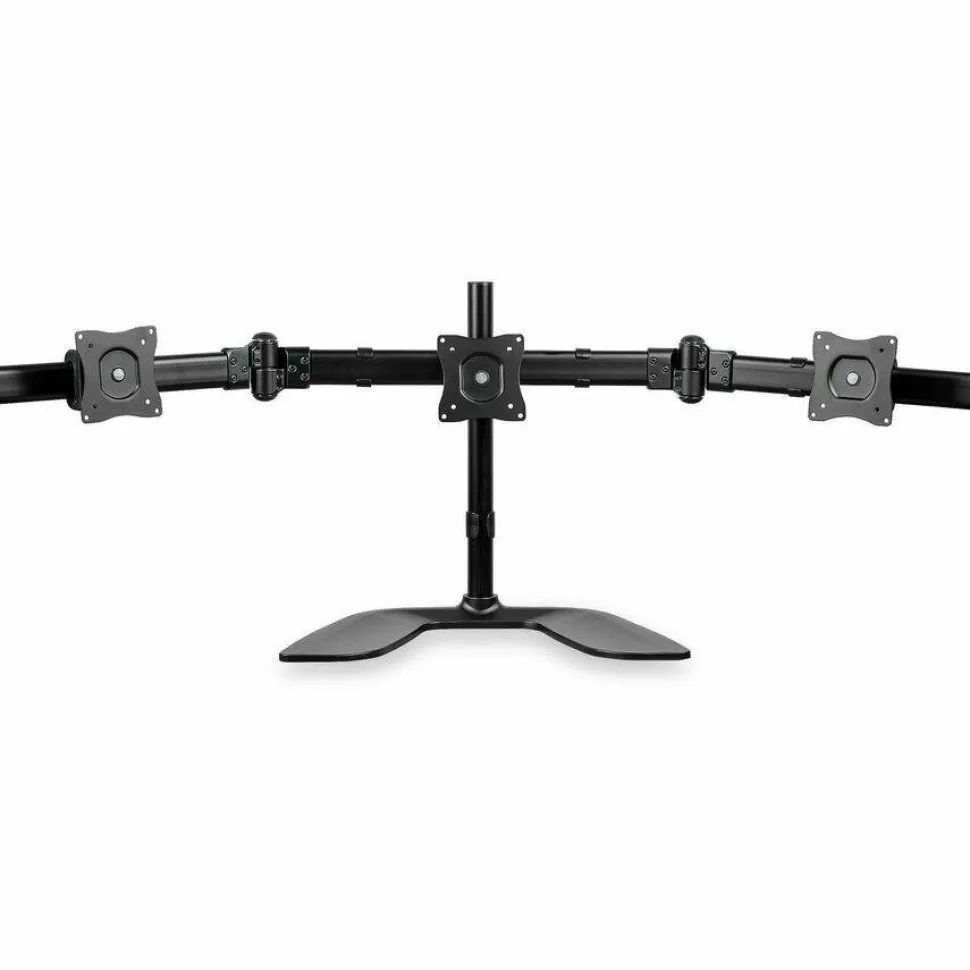 StarTech.com Triple Monitor Stand - Crossbar - Steel & Aluminum - - ARMBARTRIO2