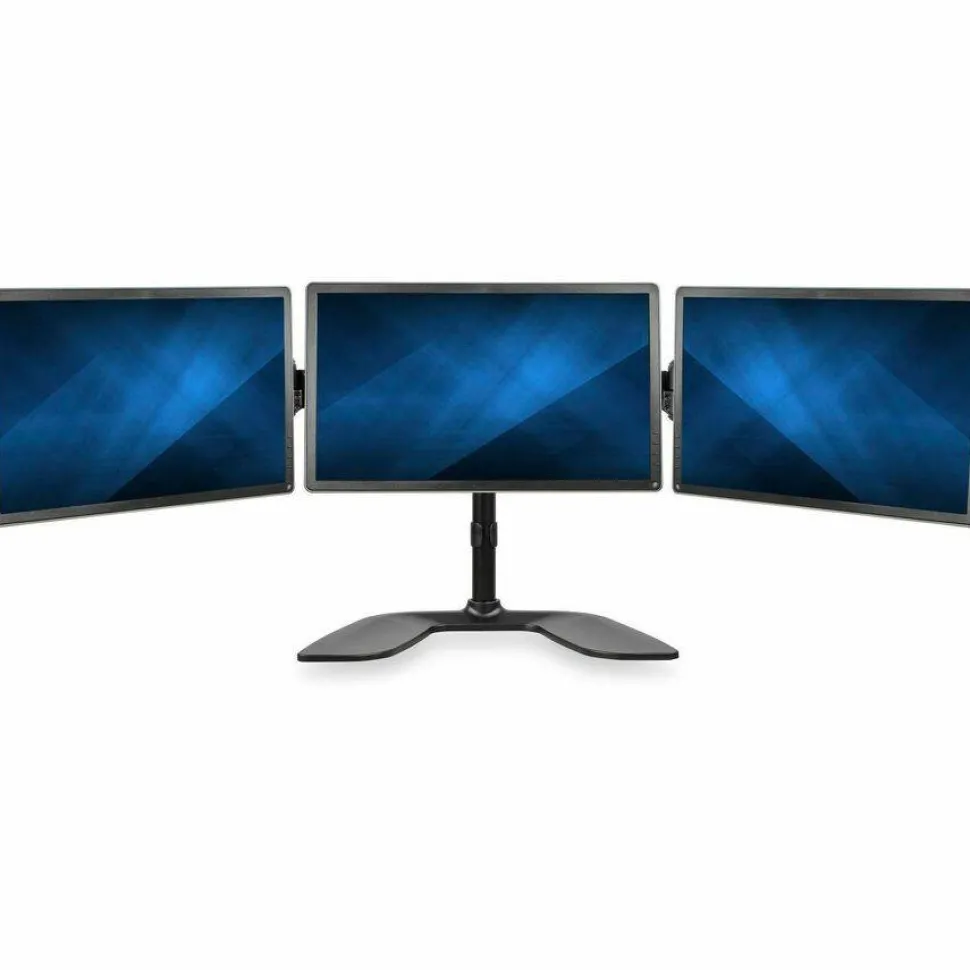 StarTech.com Triple Monitor Stand - Crossbar - Steel & Aluminum - - ARMBARTRIO2
