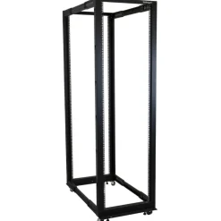 StarTech.com 42U Adjustable Depth Open Frame 4 Post Server Rack Cabinet - Flat Pack w/ Casters, Levelers and Cable Management Hooks - 4POSTRACK42