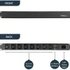 StarTech.com 1U 19" 8 Port Rack Mount PDU, IEC C13 Socket Rackmount Power Supply/ Strip, Horizontal Server Rack Surge Protector 16A 240V