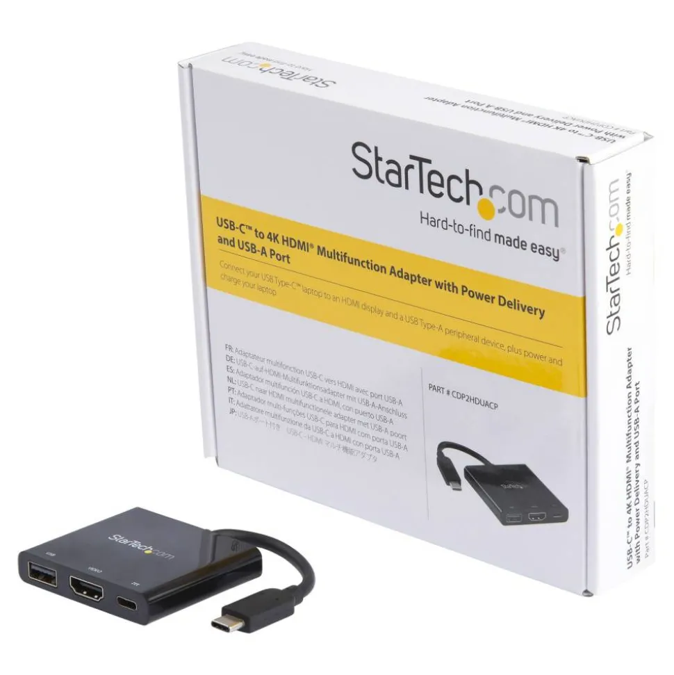 StarTech.com USB C Multiport Adapter With HDMI