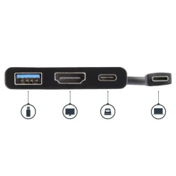 StarTech.com USB C Multiport Adapter With HDMI