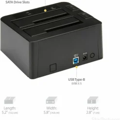 StarTech.com USB 3.1 (10Gbps) Dual-Bay Dock for 2.5