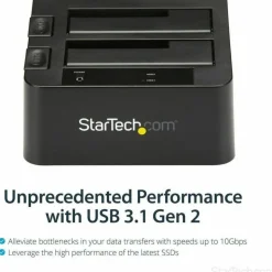 StarTech.com USB 3.1 (10Gbps) Dual-Bay Dock for 2.5