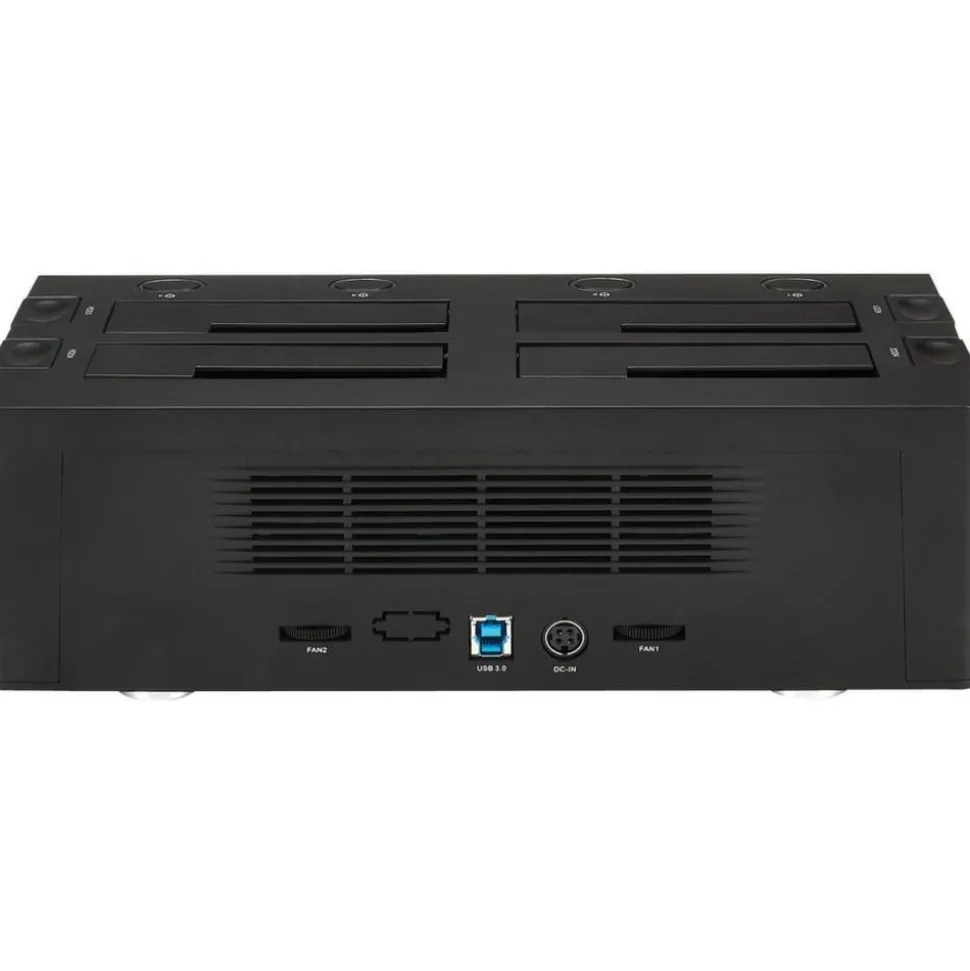 StarTech.com USB 3.0 to 4-Bay SATA 6Gbps Hard Drive Docking Station w/ UASP & Dual Fans - 2.5/3.5in SSD / HDD Dock