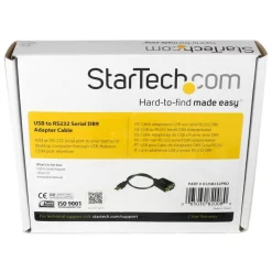 StarTech.com USB to Serial Adapter - Prolific PL-2303 - COM Port Retention - USB to RS232 Adapter Cable - ICUSB232PRO