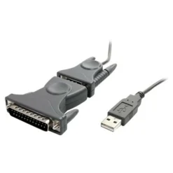 StarTech.com USB to Serial Adapter - 3 ft/1m - with DB9 to DB25 Pin Adapter - Prolific PL-2303 - USB to RS232 Adapter Cable (ICUSB232DB25)