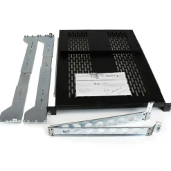 StarTech.com 2U Vented Sliding Rack Shelf w/ Cable Management Arm & Adjustable Mounting Depth - 50lbs / 22.7kg