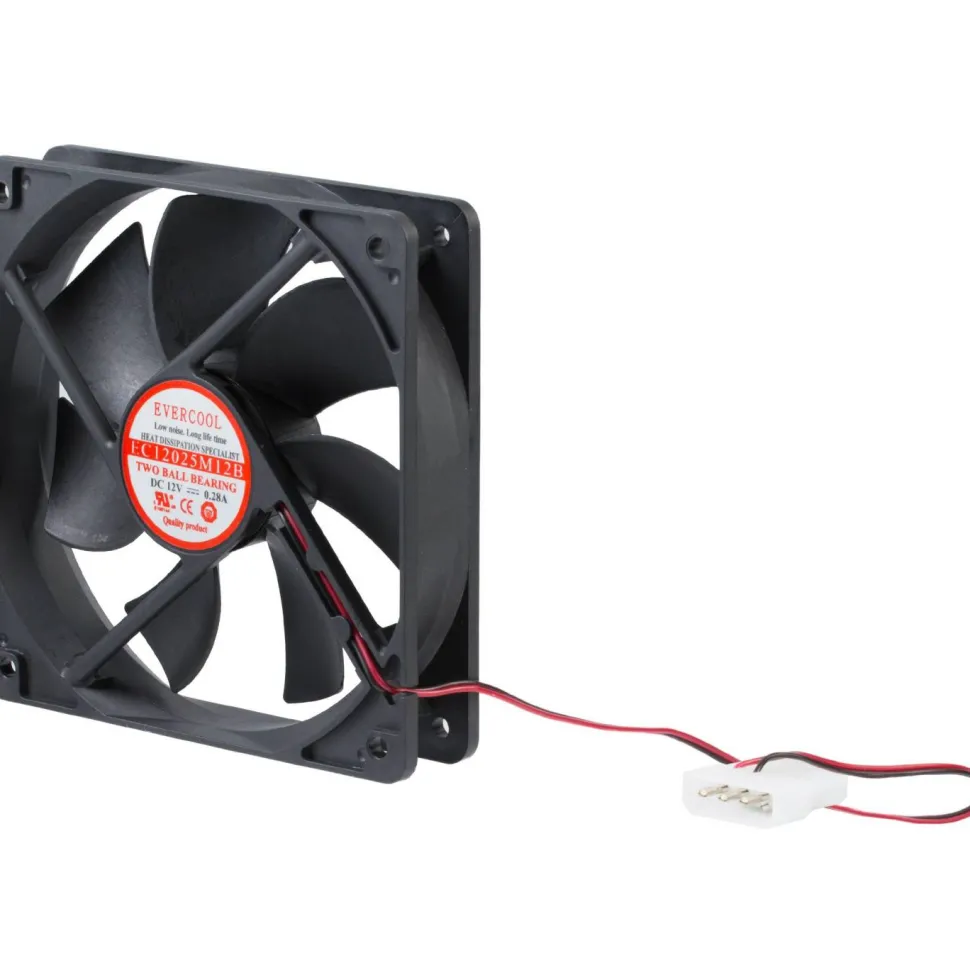 StarTech.com 120x25mm Dual Ball Bearing Computer Case Fan w/ LP4 Connector - System fan kit - 120 mm - FANBOX12