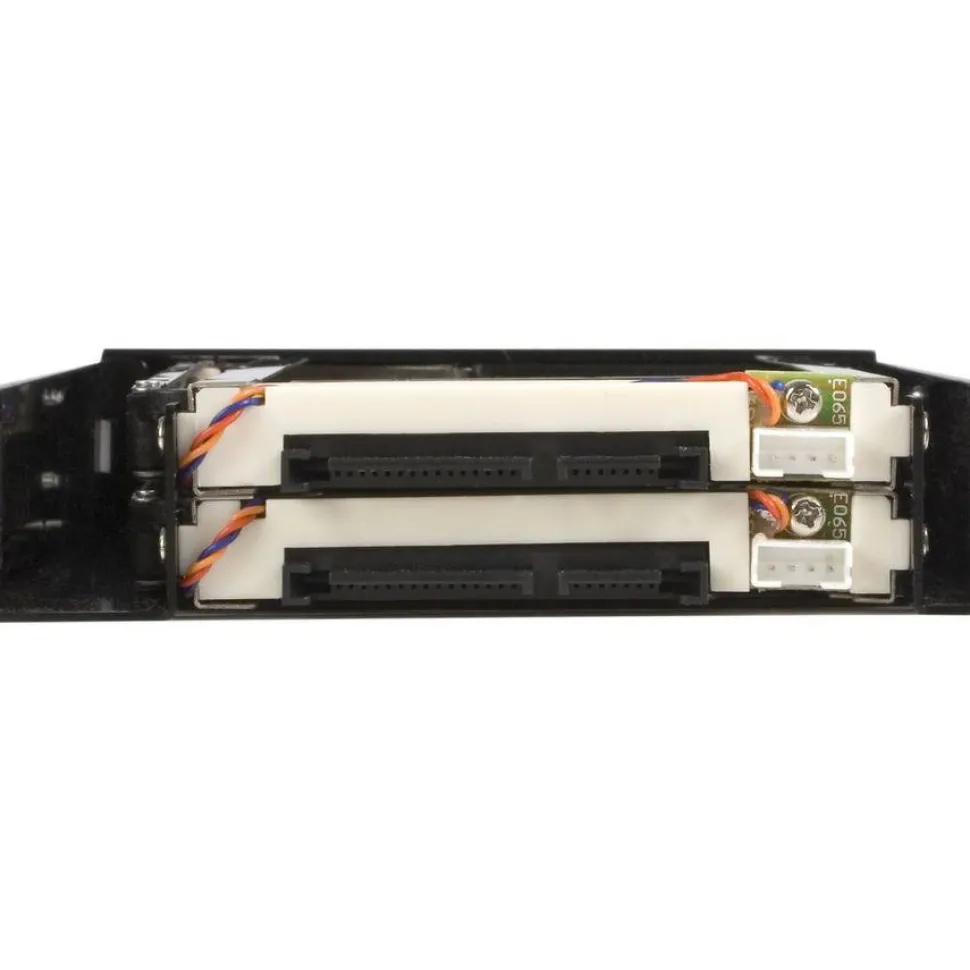 StarTech 2 Drive 2.5in Trayless Hot Swap SATA Mobile Rack Backplane - Storage bay adapter - black