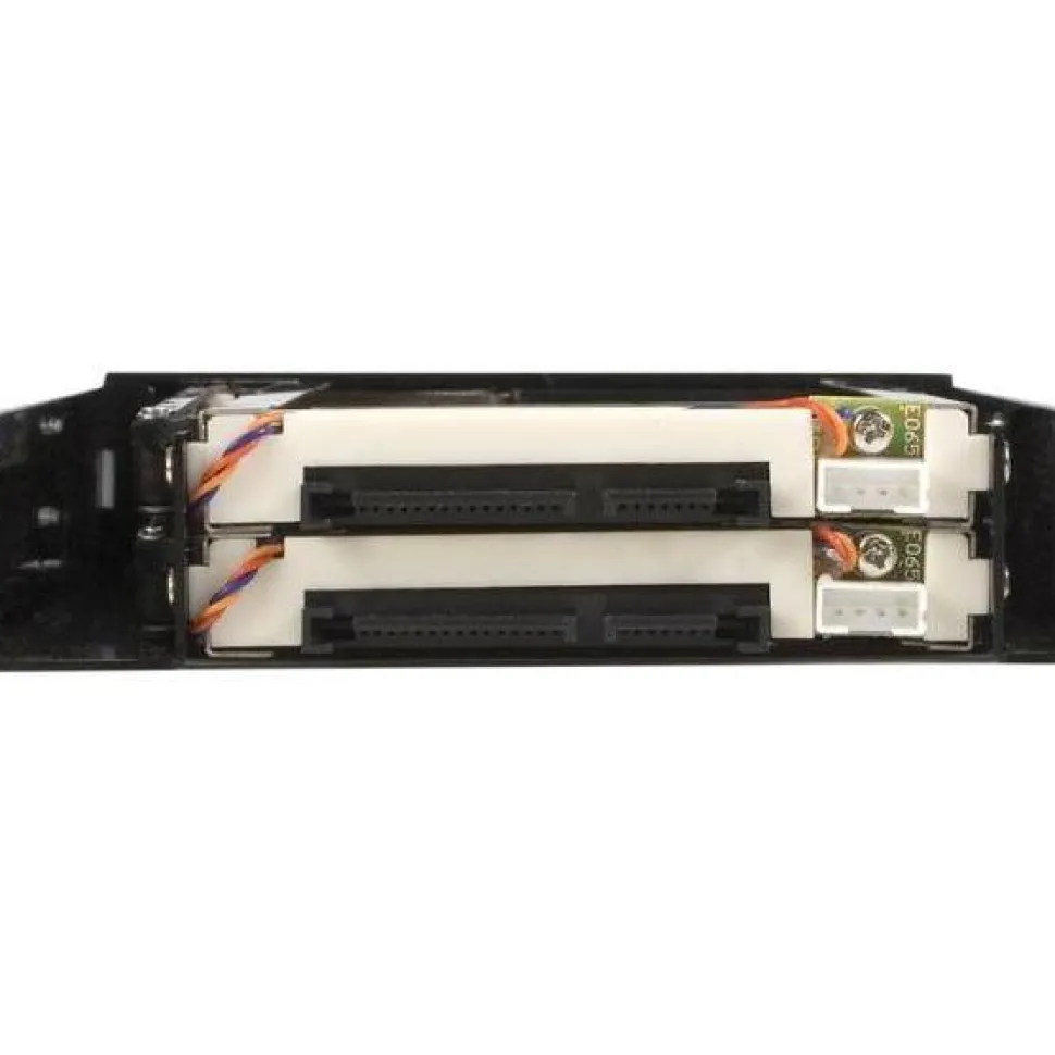 StarTech 2 Drive 2.5in Trayless Hot Swap SATA Mobile Rack Backplane - Storage bay adapter - black