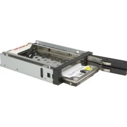 StarTech 2 Drive 2.5in Trayless Hot Swap SATA Mobile Rack Backplane - Storage bay adapter - black
