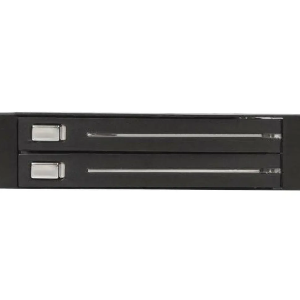 StarTech 2 Drive 2.5in Trayless Hot Swap SATA Mobile Rack Backplane - Storage bay adapter - black