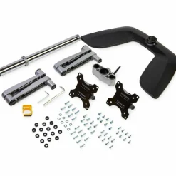 StarTech Dual Monitor Stand, Ergonomic Desktop Monitor Stand for up to 32